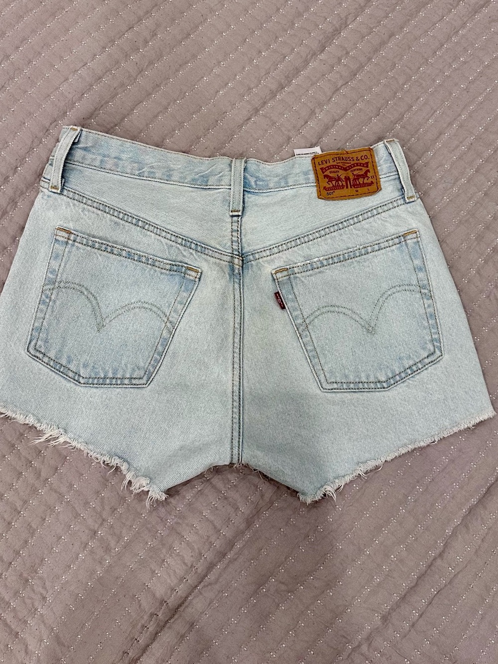 Levi's Light Blue Denim Jean Shorts